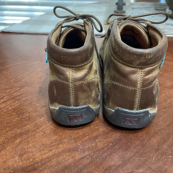 Twisted X Boots Waterproof Leather Western Driving Mocs chukka - Picture 4 of 9